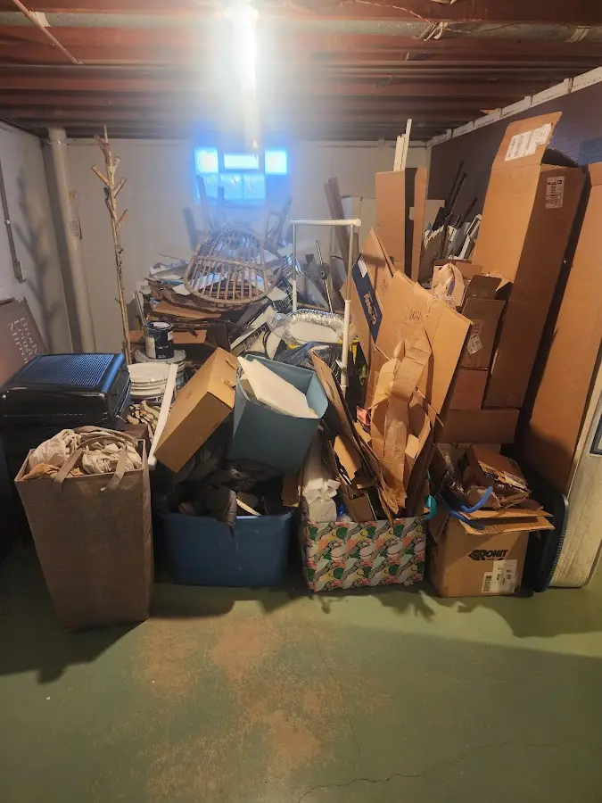 Roll-off dumpster container at job site for Yard Waste Dumpster Rental in Woodstock